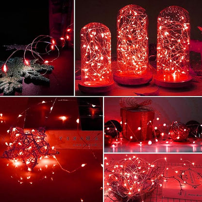 24-Pack 20 LED Christmas Twinkle Lights, Waterproof for Porch