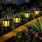 4-Pack Solar Pathway Lights, Waterproof LED Walkway Lights