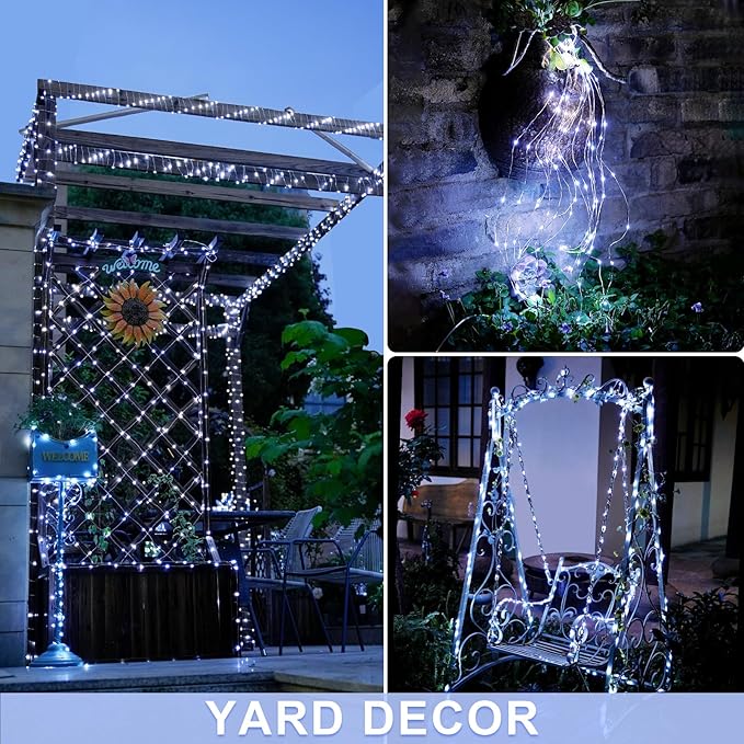 132ft White Outdoor Edison String Lights, Weatherproof