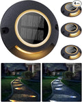 Solar Deck Lights 4-Pack, Waterproof LED