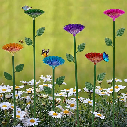 6-Pack Bee Watering Station, Metal Garden Bee Bath