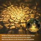 12-Pack Globe Solar Lanterns, Waterproof LED Patio Lights