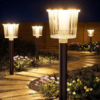Cool White Solar Pathway Lights 3-Pack, Yard LED