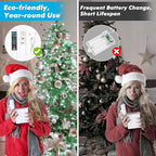 132ft Christmas LED String Lights, Waterproof Timer Lights