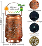 Metal Hummingbird Solar Lanterns for Outdoor, Waterproof LED