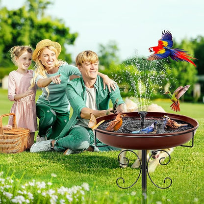 Classic Bird Bath & Feeder, Outdoor Metal