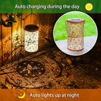 Bird Solar Yard Lanterns, Metal Waterproof LED