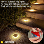 Solar Yard Path Lights 4-Pack, IP68 Waterproof
