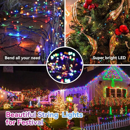 33ft Christmas LED String Lights, Waterproof Timer Lights