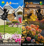 Solar Cat Statue Light, Yard Decor