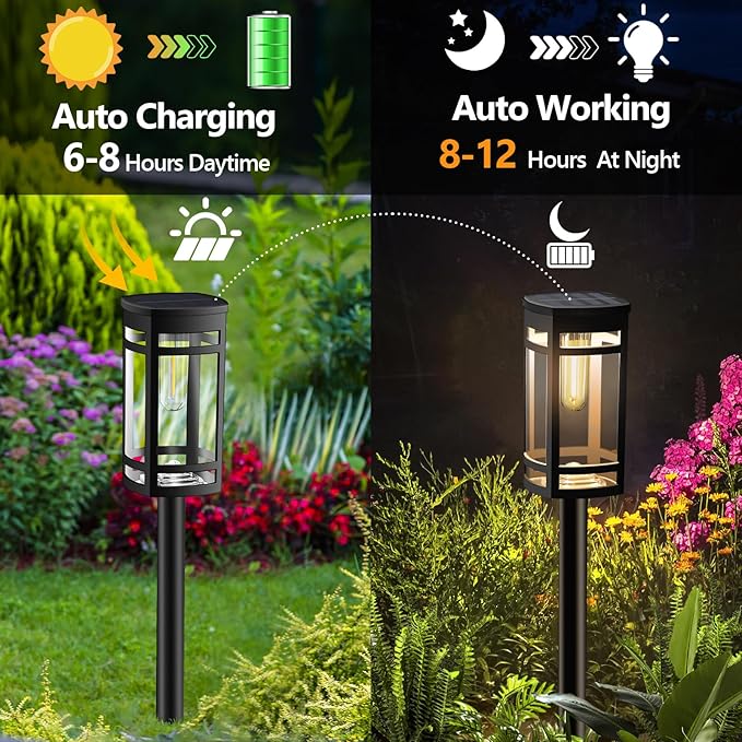 16-Pack Solar Landscape Lights for Garden
