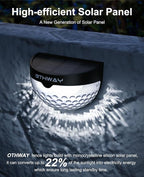 Solar Gutter Lights 4-Pack, Waterproof LED