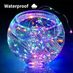 LED Christmas Fairy Lights, Remote & Timer Waterproof