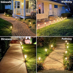 8-Pack Solar Path Lights, Outdoor Yard LED