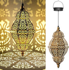 Solar Moroccan Hanging Pendant Lantern, Waterproof