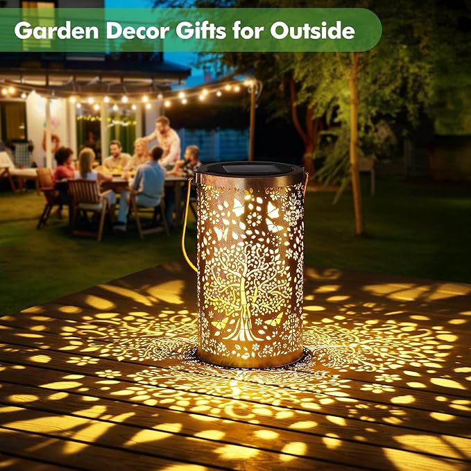 Courtyard Solar Lantern Set, Decorative Porch Lighting