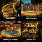 Solar Rope Lights, 39ft 100 LED Waterproof Backyard Lights