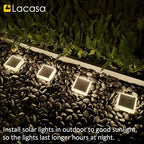 4-Pack IP68 Solar Landscape Lights for Yard