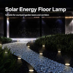 12-Pack Warm White In-Ground Solar Lights, Flat LED Walkway