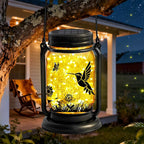 Hummingbird Solar Lanterns, Waterproof LED Outdoor Lights