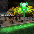 Green Solar Pathway Lights 8-Pack, Walkway LED