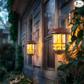 2-Pack Garden Solar Lanterns, Waterproof LED Outdoor Lights