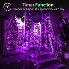 Christmas Patio String Lights 2-Pack, 100 LED Waterproof