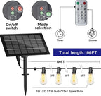 Backyard String Lights, 100ft Weatherproof LED