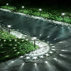 10-Pack Solar Pathway Lights, Waterproof LED Yard Lights