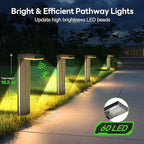 Solar Driveway Path Lights 4-Pack, IP65 Waterproof