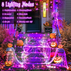 Halloween Yard String Lights, 4ft 100 LED Waterproof