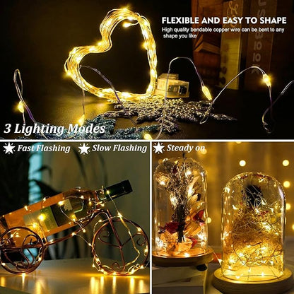Christmas Fairy Lights 48-Pack, 20 LED Battery Twinkle Lights