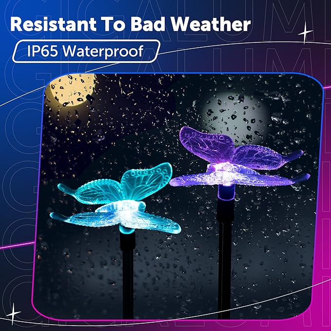 Solar Pathway Lights 3-Pack, Yard LED