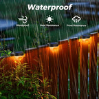 8-Pack Solar Dock Lights, Outdoor LED