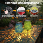 Garden Solar Lantern Set 4-Pack, Elegant Patio Lighting