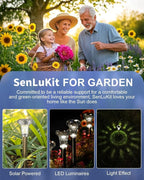 Cool White Solar Pathway Lights 12-Pack, Garden LED