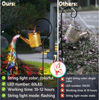 Flower Solar Patio Lanterns, Metal Waterproof LED