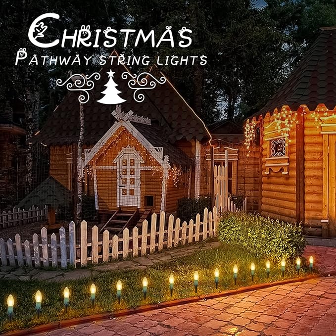 Christmas Fairy Lights 4-Pack, 103ft 80 LED Battery Twinkle Lights
