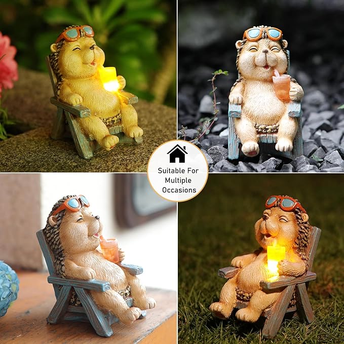 Solar Garden Statue Light, Yard Decor