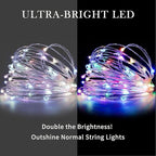 Christmas String Lights, 16ft 50 LED Waterproof Twinkle Lights