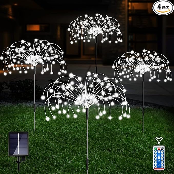 4-Pack Solar Landscape Lights for Garden