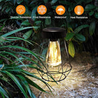 Garden Solar Lantern Set 2-Pack, Charming Garden Lighting