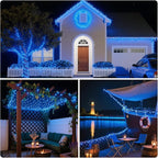 Christmas String Lights, 33ft 100 LED Waterproof Twinkle Lights