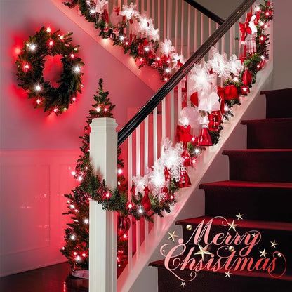 Christmas Backyard String Lights 4-Pack, 1ft 50 LED Waterproof