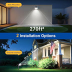 Solar Wall Spotlights 2-Pack, LED