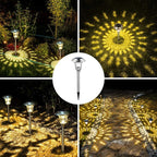 8-Pack Warm White Solar Path Lights, Outdoor Garden LED