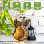 7.4" Solar Garden Garden Statue Light, Outdoor Decor