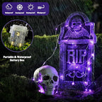 2-Pack 66ft Christmas LED String Lights, Waterproof Timer Lights