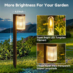Solar Driveway Path Lights 6-Pack, Waterproof
