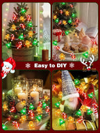 10ft Christmas LED String Lights, Waterproof Timer Lights